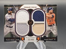2024 Topps Museum Collection Alvarez &Altuve Dual Player Quad Relic - Copper /49