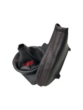Shift E-brake Boot For Subaru Wrx Sti 2015 - 2021 Synthetic Leather Red Stitch