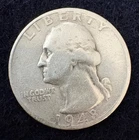 1948-S Washington Quarter, silver, combined shipping, INV:2174