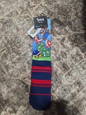 Mario Jumping Crew Socks - Super Mario Bros Size 8-12