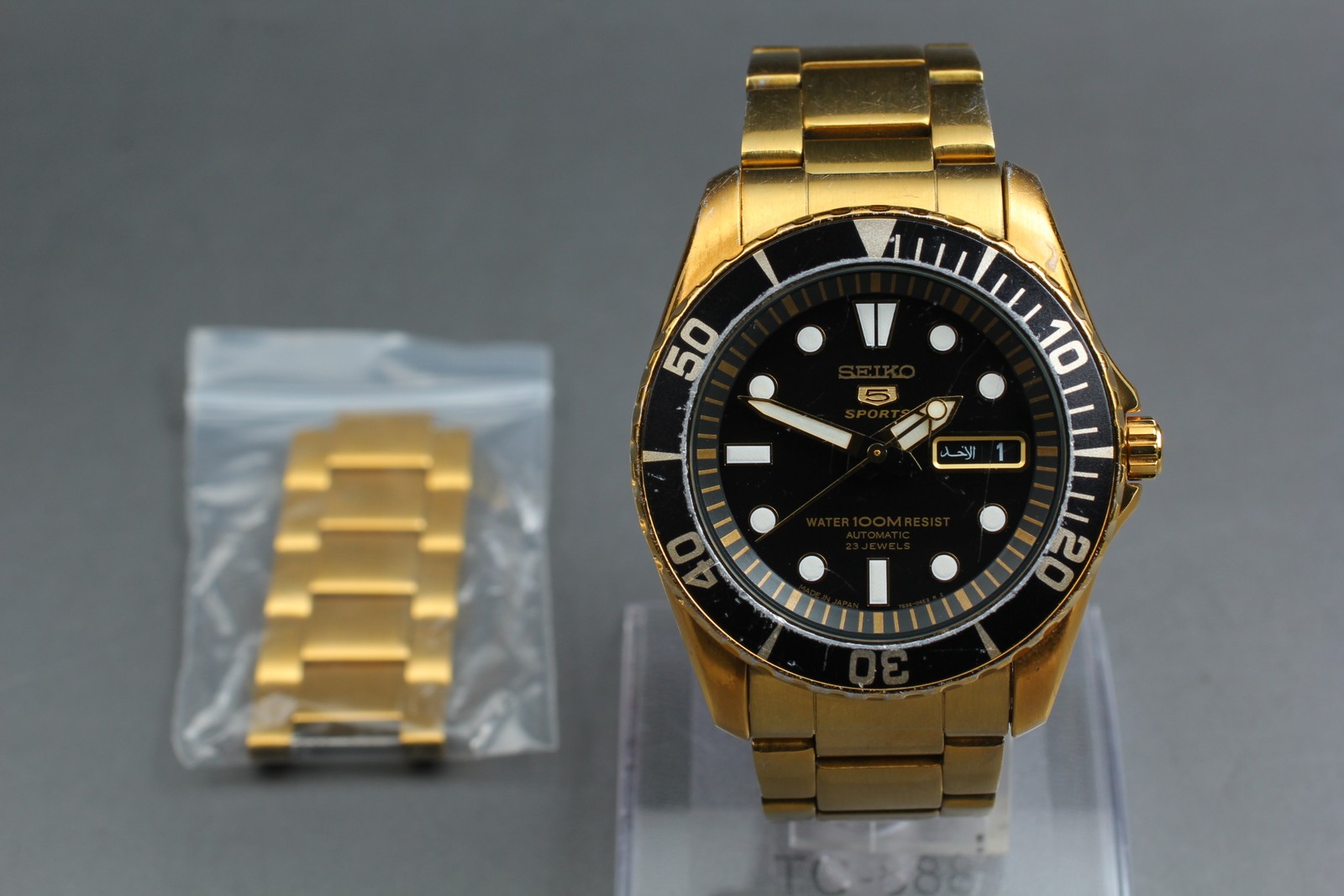 Exc+5] Seiko 5 Sports 7S36-03C0 SNZF22J Black Dial M… - Gem