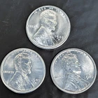 1943 P+D+S Lincoln Wheat Cent Steel Penny 3-Coin Set Gem BU Uncirculated⭐