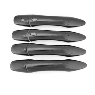 Chrome Delete Gloss Black Door Handle Cover Overlay for Infiniti -(14-24