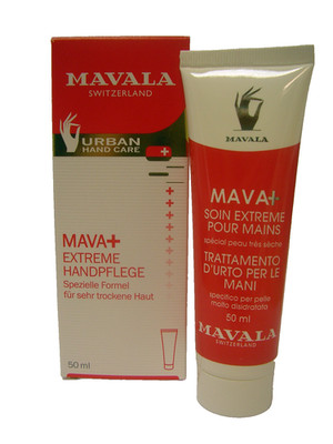 (390,-   / L) MAVALA 50 ml Mava+ Intensive Handcreme Pflege extrem trockene Haut