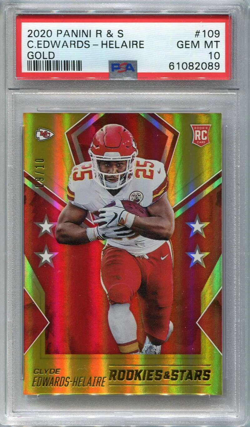 Clyde Edwards-Helaire Panini Rookies & Stars #109 Gold