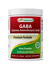 Best Naturals GABA (Gamma Aminobutyric Acid) Pure 1 Lb Powder