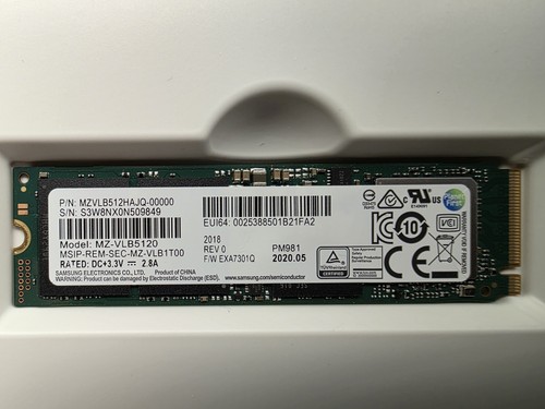 SSD M.2 NVMe 512 Go SATA 6 Go-s SAMSUNG - TOP - Photo 2/7