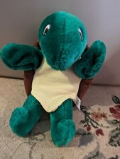 Vintage 11 FRANKLIN TURTLE Hand Puppet Stuffed Plush Animal