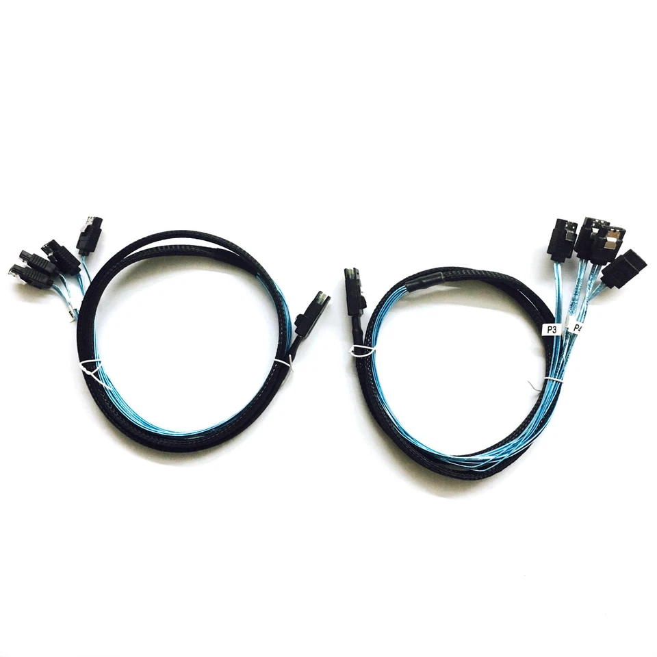 IBM ServeRaid M1015 46M0861 LSI SAS9220-8i RAID + SAS SFF-8087 to 4x SATA Cable - Image 3 of 4