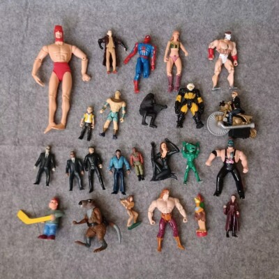 Action Figure Mixed Junk Drawer Lot of 24 Various Brands 15 Vintage