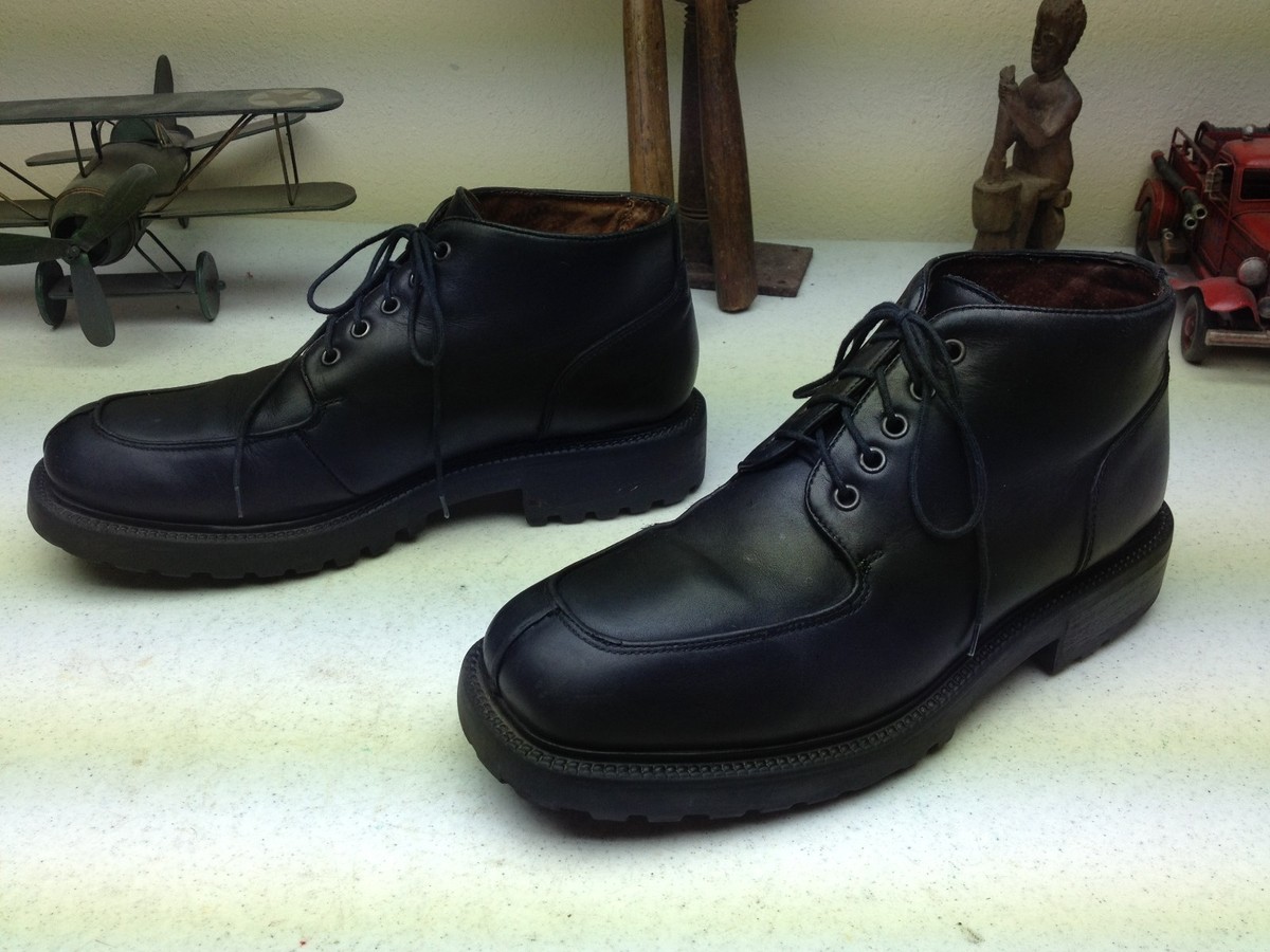 Kenneth Cole Vintage Black Leather Lace Up Ankle Boots Mens 11.5 D Unlisted Kenneth Cole Blind Turn Boots Mens | Mercari main image 4
