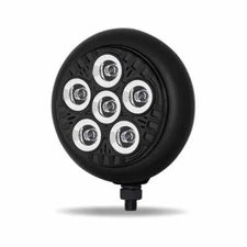 LEGACY SERIES ROUND LED LOAD/WORK LIGHT WITH BLACK FRONT - BLACK HOUSING
