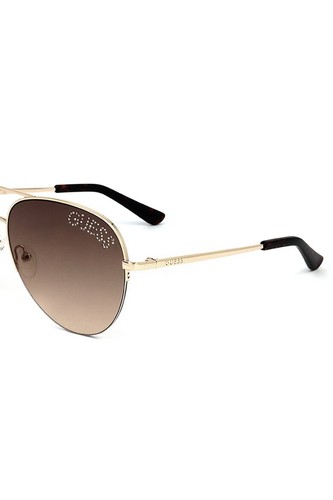 GUESS Damen Pilot Sonnenbrille GF6126 32F Gold / Braun 61-11-135 Neu + Etui - Bild 4 von 4