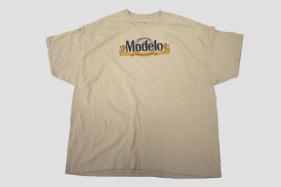 Cerveza Modelo Mens Viva La Tradicion Tan Shirt New 2XL