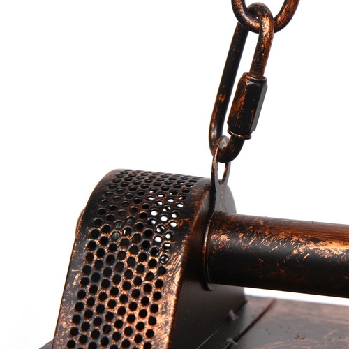 Industrie Vintage Fabriklampe Deckenleuchte Esszimmer Holz Rustikal H?ngelampe - Bild 13 von 16