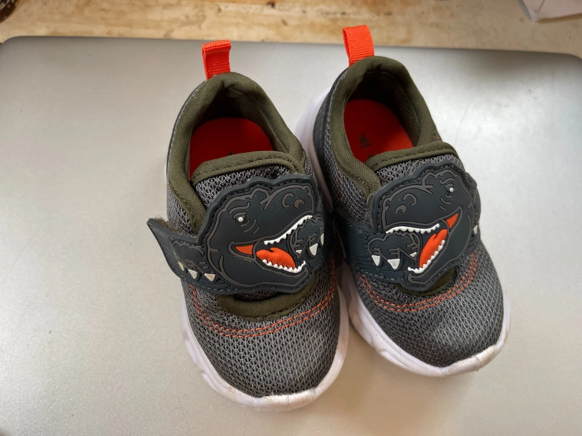 Carter s Toddler Light Up Dinosaur Sneakers Size 4M