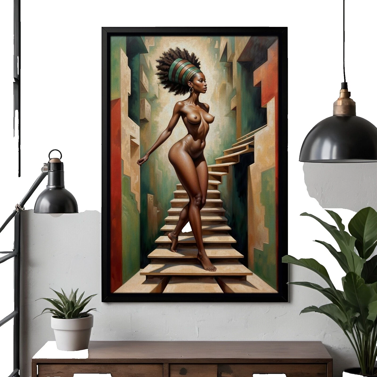 Ilustración de papel desnudos arte Art Prints