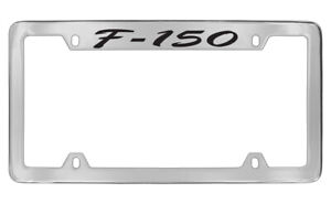 Ford Performance wordmark Chrome Plated Brass Metal License Plate Frame Holder w