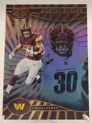 2024 ILLUSIONS AUSTIN EKELER PREMIUM HOBBY BOX FOOTBALL CARD COMMANDERS NFL 92