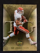 2007 Upper Deck Artifacts Green, Tony Gonzalez, #/99, Card #53, KC Chiefs HOF