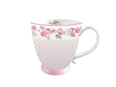 Isabelle Rose  - Porzellan Tasse , Verschiedene Designs - Porzellan, 380ml