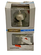 Defiant Hartford Bed and Bath Privacy Door Knob in Satin Nickel Finish
