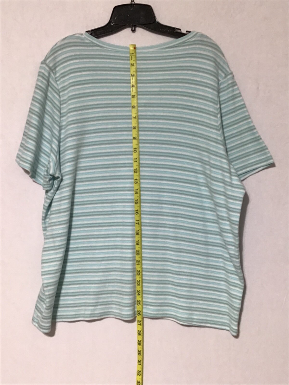 Hasting & Smith Top Womens Plus Size 2X Green Multicolor T-Shirt Grannycore