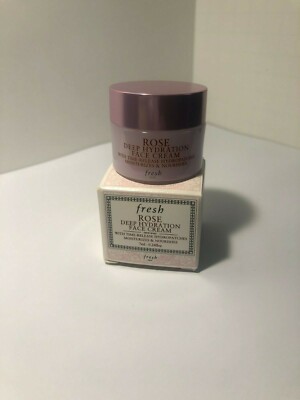FRESH Rose Deep Hydration Face Cream Moisturizer Travel Size 0.24 oz / 7ml NIB