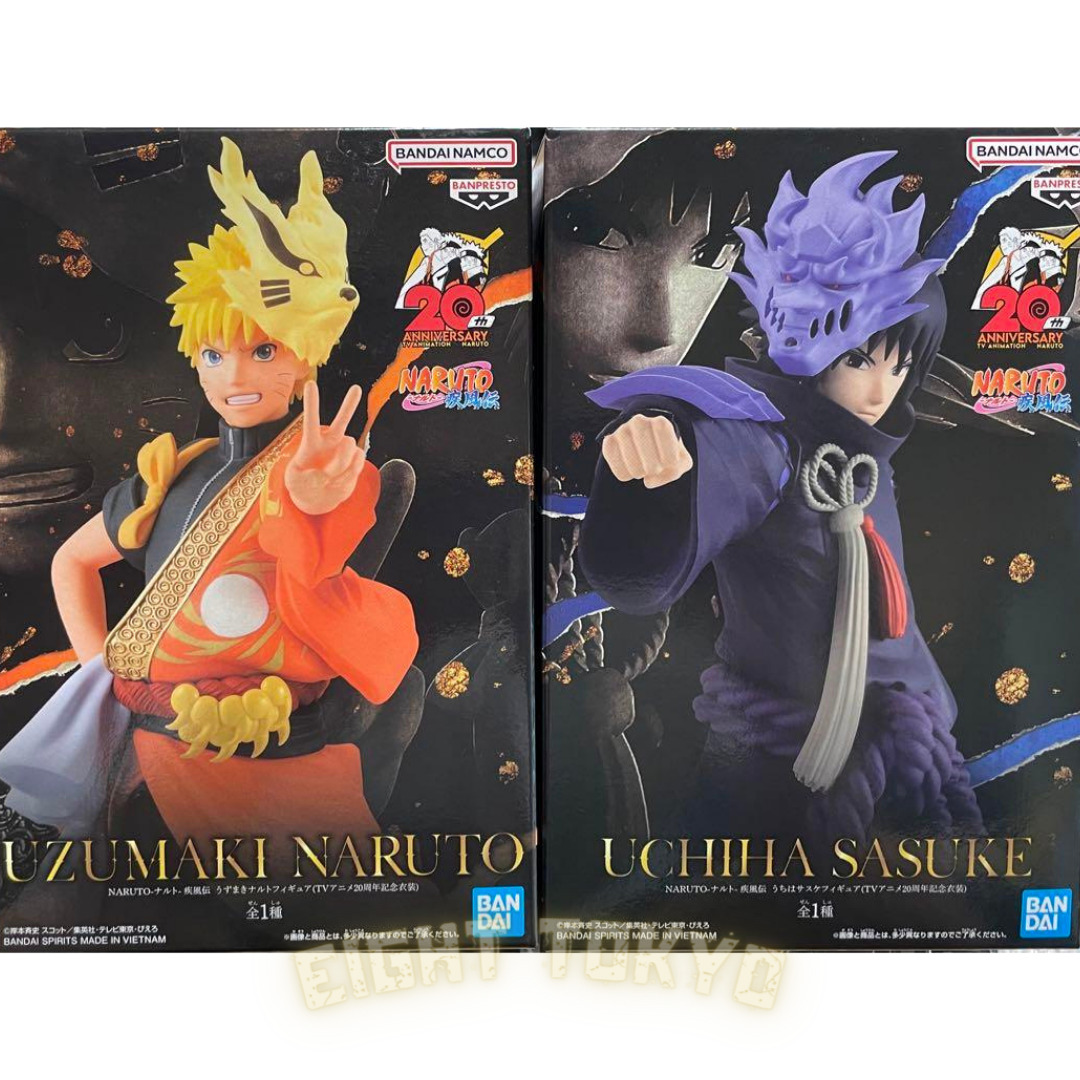 Banpresto Naruto Shippuden Uchiha Sasuke 20th Anniversary Costume 6-in  Statue | GameStop