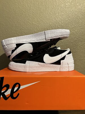 Size 13 - Nike Blazer Low x Sacai Shiny Black 2022