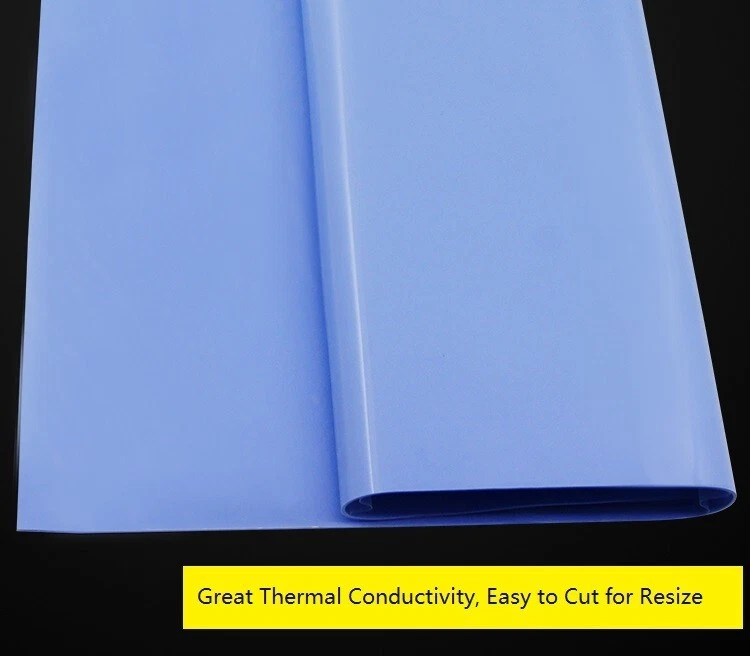 Almohadillas conductoras térmicas de silicona 100 mm x 100 mm x 1 mm para GPU/RAM/Disipador de calor Foto 3 de 4