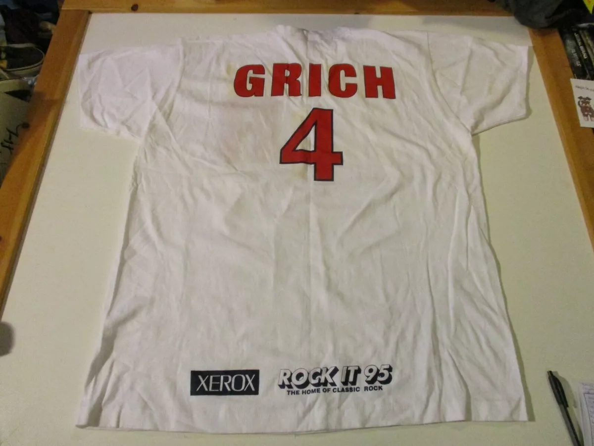 ROCHESTER RED WINGS BOBBY GRICH VINTAGE JERSEY STYLE T SHIRT XL