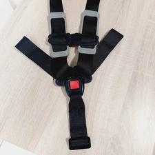 Britax Booster Car Seat Replacement SAFETY HARNESS BELT w/ Buckles & Clip 42"