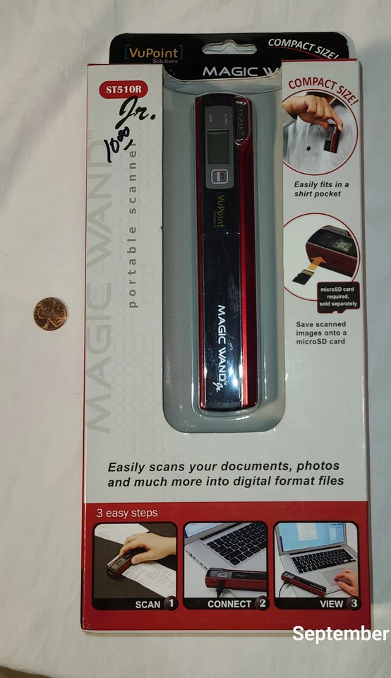 NEW: VuPoint Magic Wand "JR" Portable Scanner ST51OR - Image 2 of 2