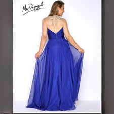 Mac Duggal Midnight Fabulous Maxi Dress, 65484F, Size 14, $199