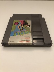 BANDAI GOLF Challenge Pebble Beach Ninetendo NES With Dust Sleeve Authentic