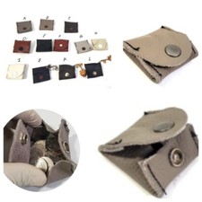 Genuine Leather Handmade Mini Coin Purse Pouch Change Holder for Men Women