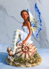 Amy Brown Fantasy Little Fae Ebony Fairy Sitt...