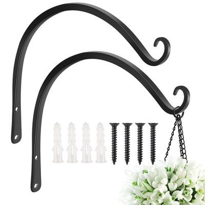 2 Pack 14 Inch Hanging Plant Bracket Wall Hooks Decorative Plant Hangers for ...