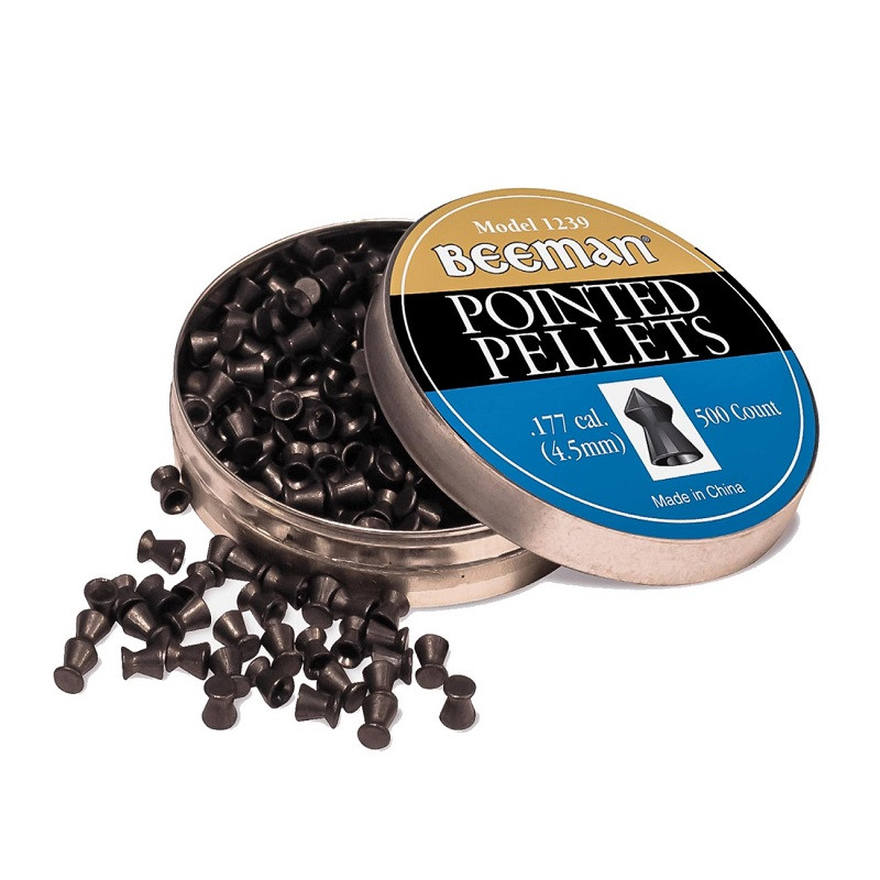 Beeman 1239 Premium Steel .177 Caliber (4.5mm) Airgun Pointed Pellets 500 Count