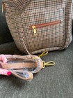 Fawn Design Mini Backpack Brown Tweed Houndstooth Purse — photo 7