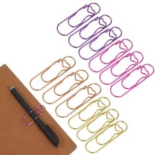 LXUEJIE 12 Pcs Metal Pen Clips for Notebook, 2.8 Inch Papers Clip Pen Holders...