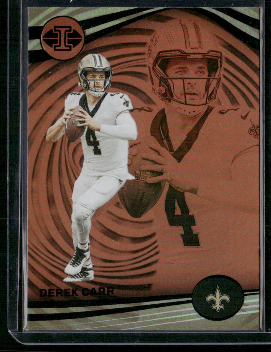 2023 Panini Illusions #78 Derek Carr Orange Trophy Collection
