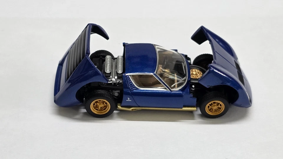 1:64 Tomica Limited Tomytec Vintage Lamborghini Miura SV Azul Foto 4 de 4