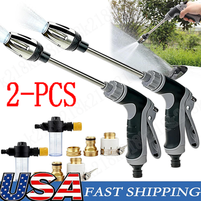 #ad 2X High Pressure Power Washer Water Spray Gun Nozzle Wand Attachment Garden Hose $22.96