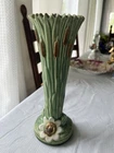 Weller Art Pottery Lily pad With cattails vase