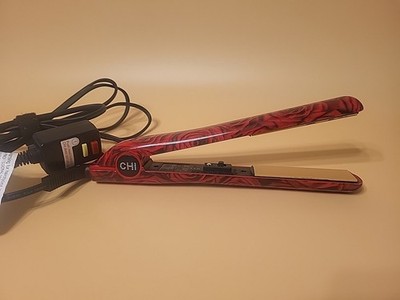 CHI Limited Edition Rose Collection LED 1'' Flat Iron/Straightener Red Roses 