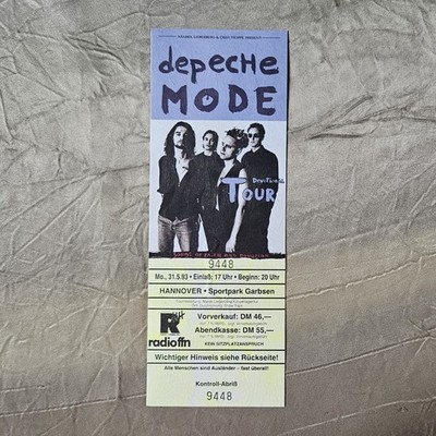 Depeche Mode Ticket 31.05.1993 Hannover   MINT/UNUSED   Tour-Start Germany