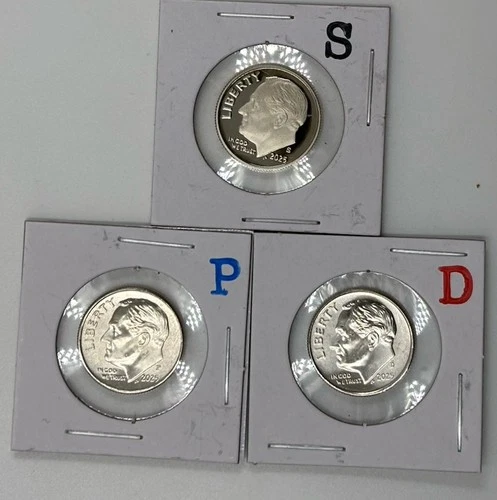 2025 P D S CLAD Proof Roosevelt Dime Uncirculated US Mint ⭐READY 2 SHIP⭐