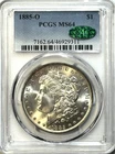 1885-O Morgan Silver Dollar - PCGS MS64 CAC - Frosty Original New Orleans